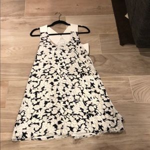 Brand new Club Monaco black and white floral dress